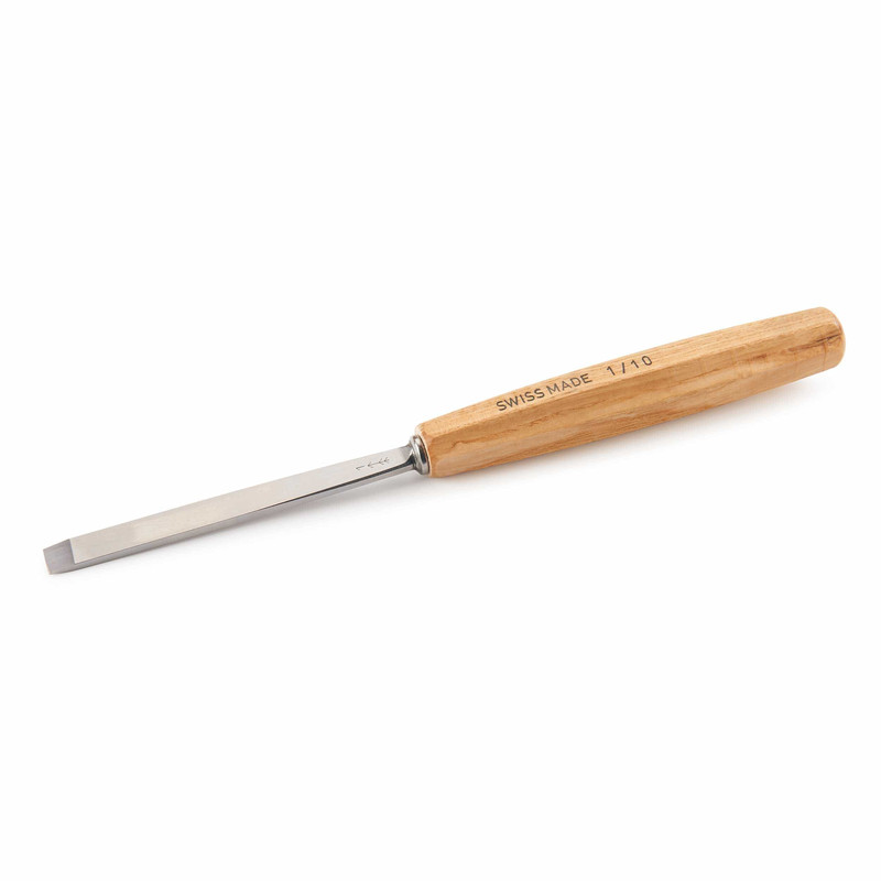 Double Bevel Straight Chisel - Types:Full Size - Sweep:Number 1 - Size:10 mm